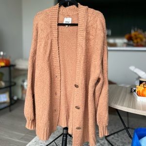 Aerie Cozy Mocha Cardigan size M